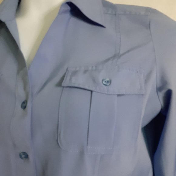 CROFT & BARROW/WOVEN STRETCH BLOUSE/MEDIUM - Picture 4 of 8